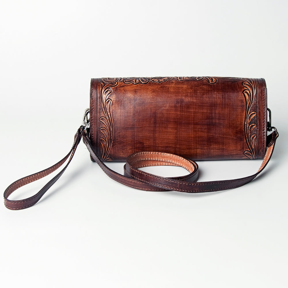 American Darling ADBGZ490 Wallet Hand Tooled Genuine Leather Women Bag Western Handbag Purse