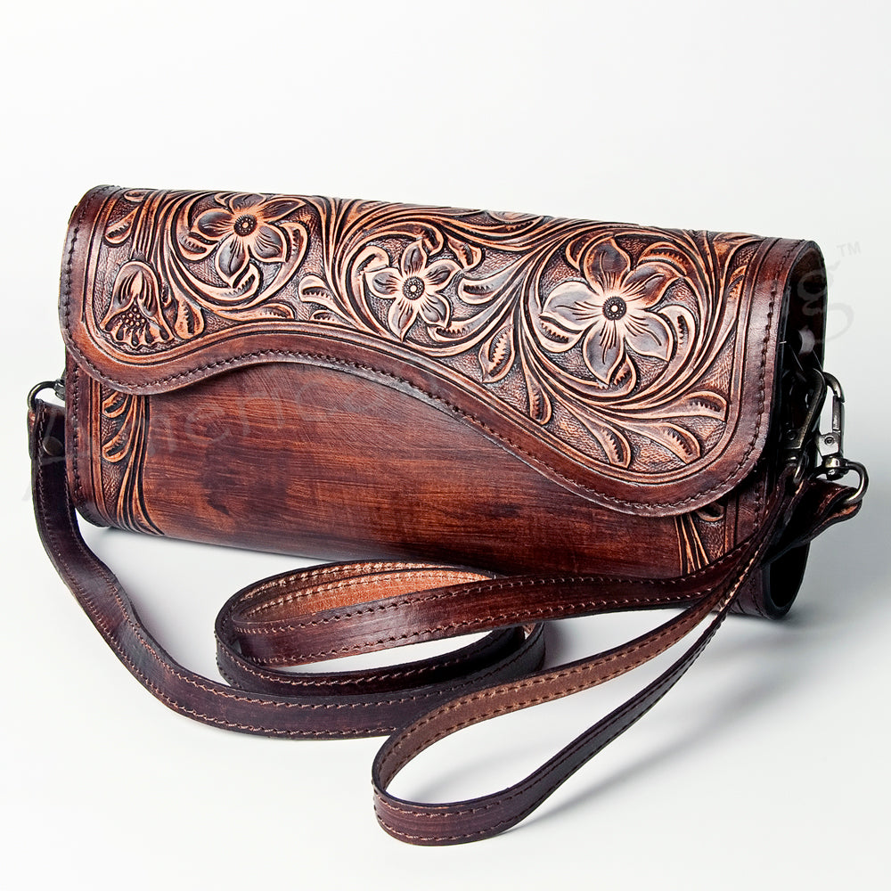 American Darling ADBGZ490 Wallet Hand Tooled Genuine Leather Women Bag Western Handbag Purse