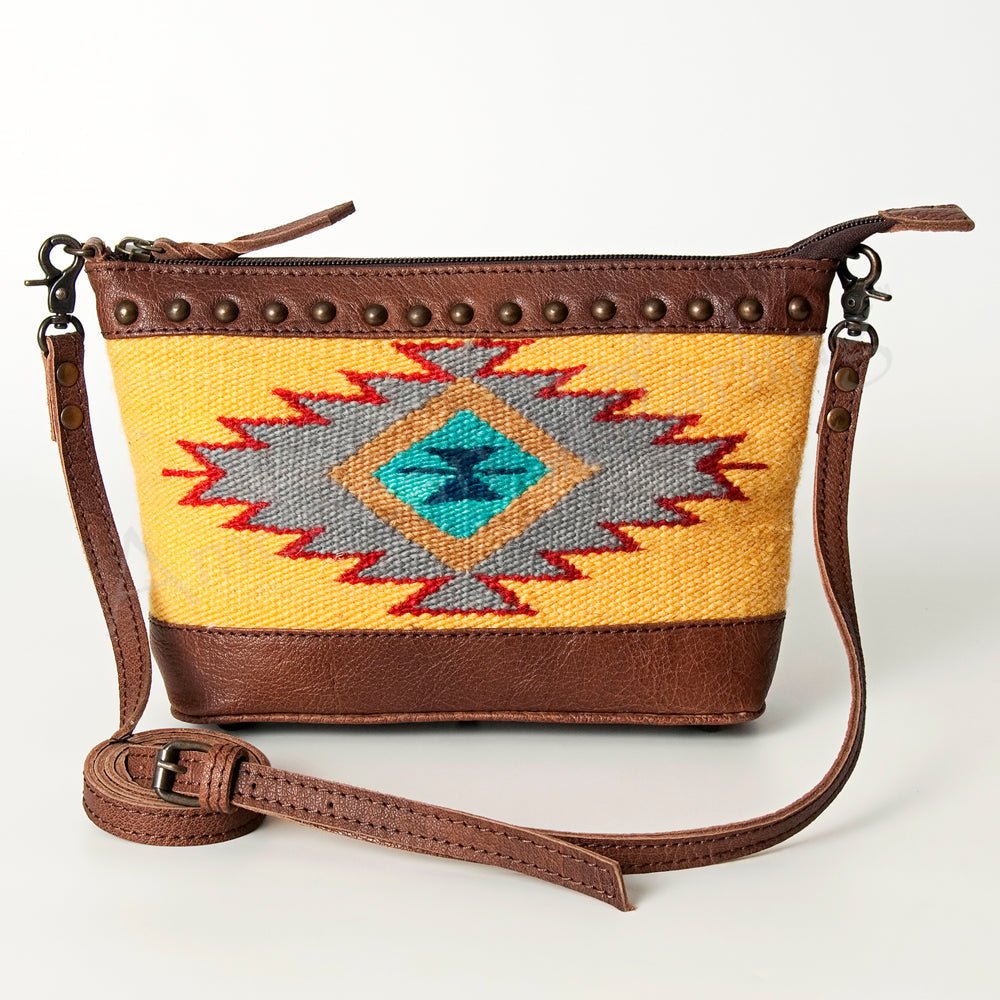 American Darling Saddle Blanket Genuine Leather Women Bag Western Handbag Purse