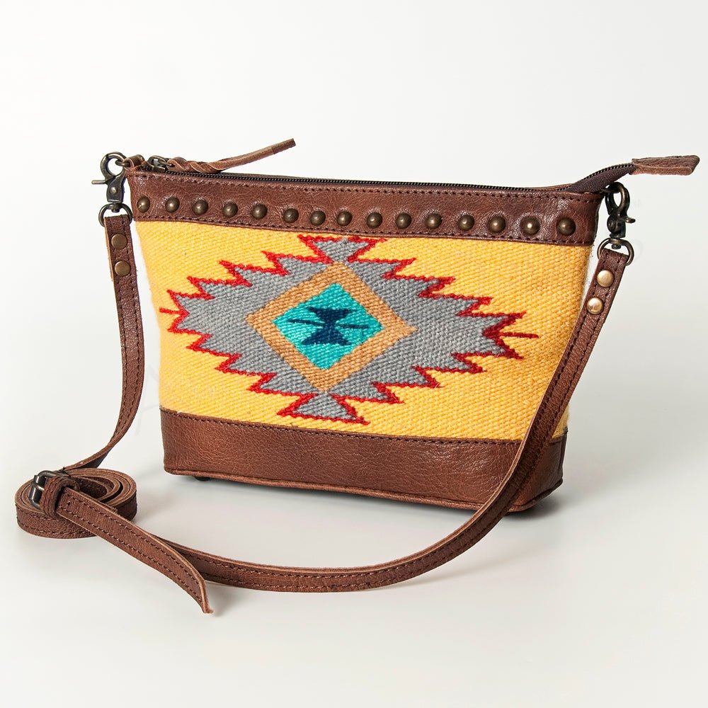 American Darling Saddle Blanket Genuine Leather Women Bag Western Handbag Purse