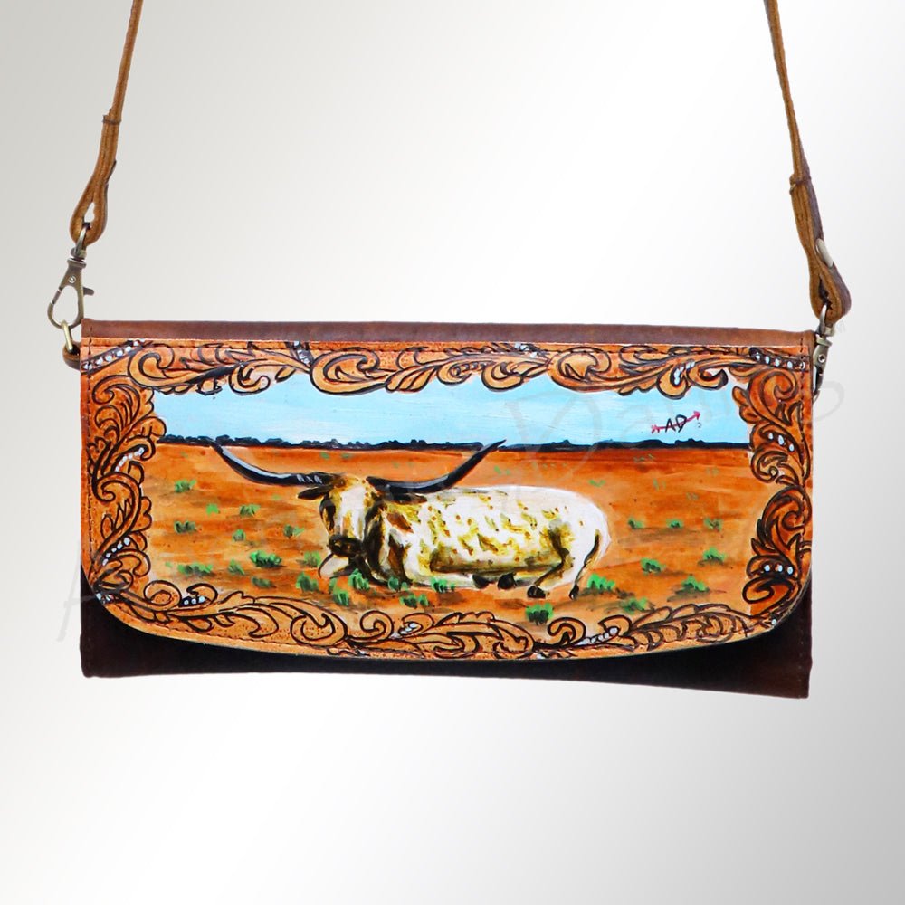 American Darling Wallet Genuine Leather Women Bag Western Handbag Purse