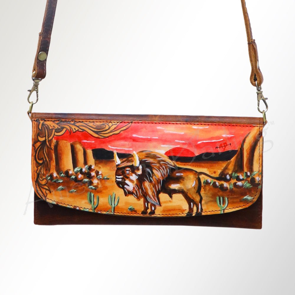 American Darling Wallet Genuine Leather Women Bag Western Handbag Purse