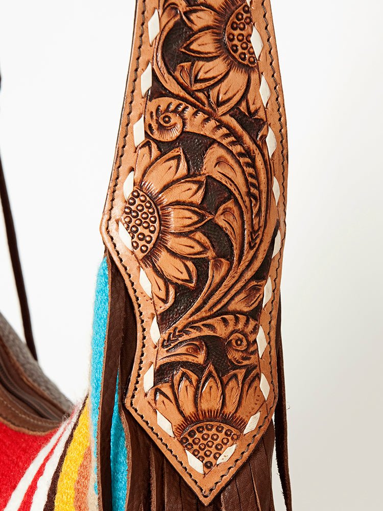 American Darling Hobo Saddle Blanket Genuine Leather women bag western handbag purse