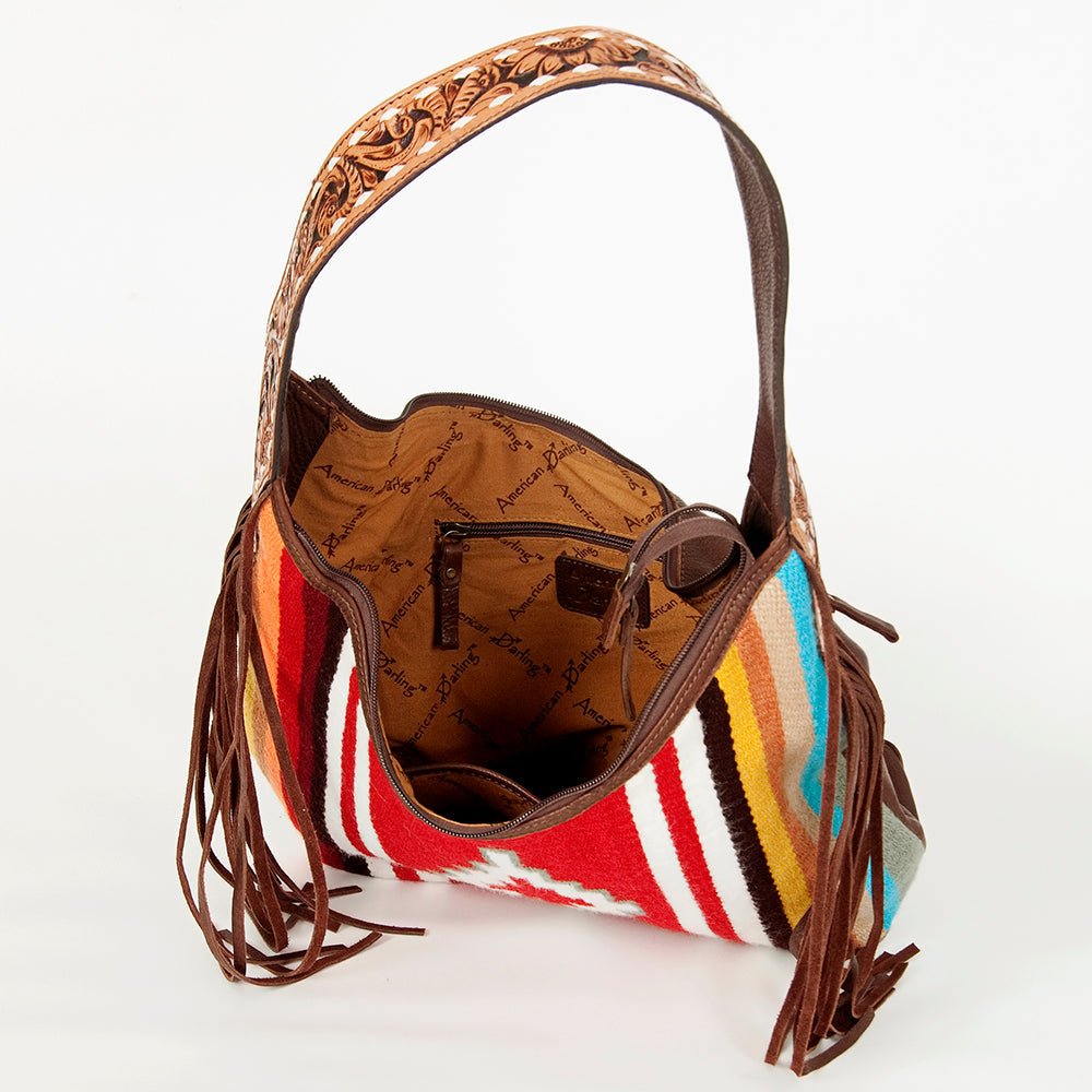 American Darling Hobo Saddle Blanket Genuine Leather women bag western handbag purse