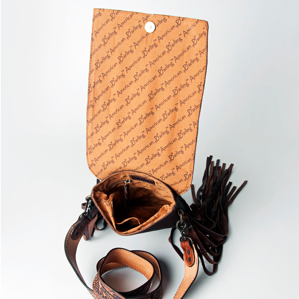 American Darling ADBGZ285A Crossbody Hand Tooled Genuine Leather Women Bag Western Handbag Purse