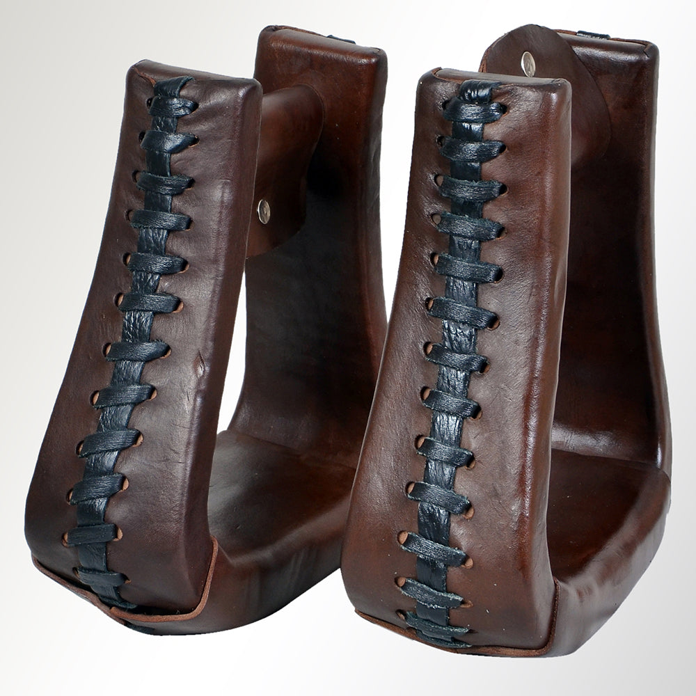 Horse Western Saddle Stirrup Leather Stirrups Pair Hilason