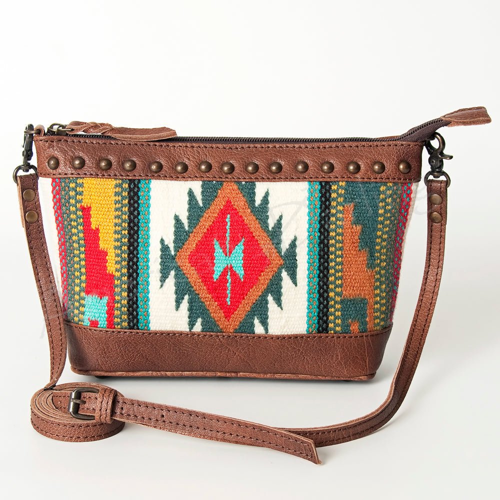 American Darling Saddle Blanket Genuine Leather Women Bag Western Handbag Purse