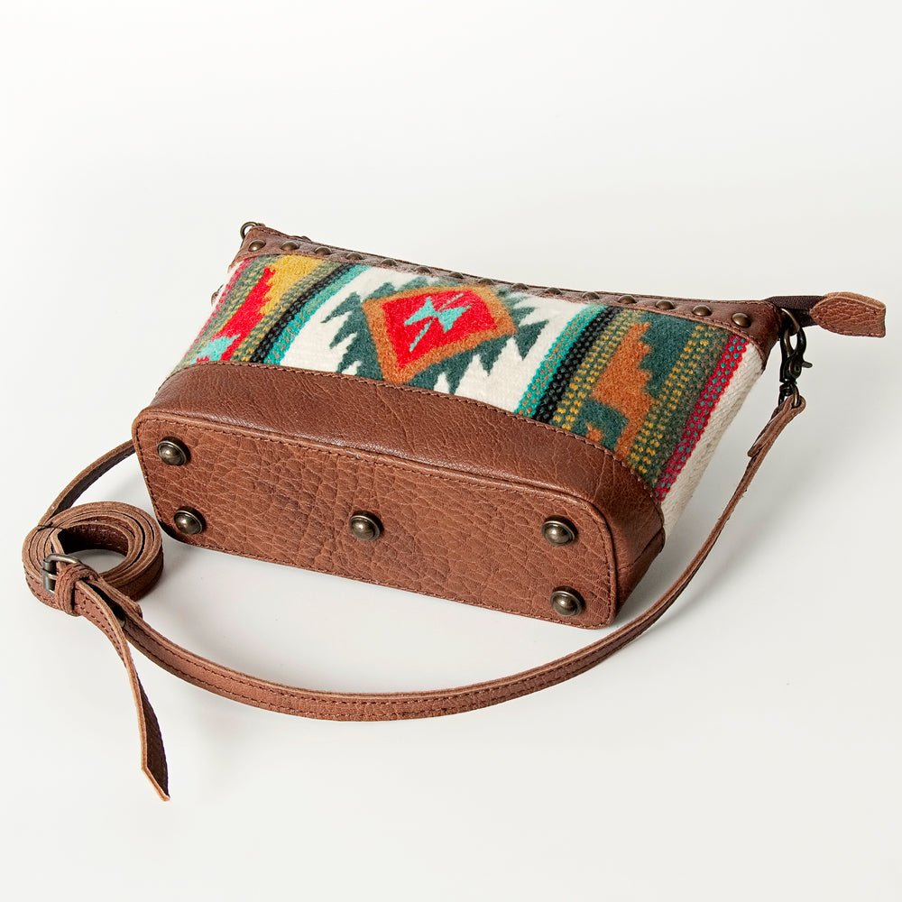 American Darling Saddle Blanket Genuine Leather Women Bag Western Handbag Purse