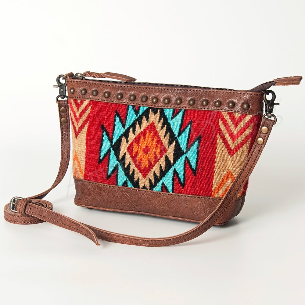 American Darling Saddle Blanket Genuine Leather Women Bag Western Handbag Purse