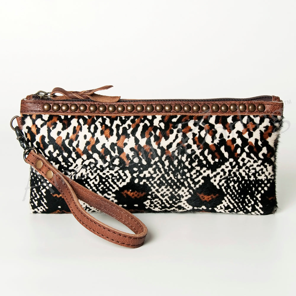American Darling Wristlet Hair on Genuine Leather Western Women Bag | Handbag Purse | Women Wristlet | Wristlet Wristlet | Travel Wristlet | Leather Wristlet | Clutch Wristlet