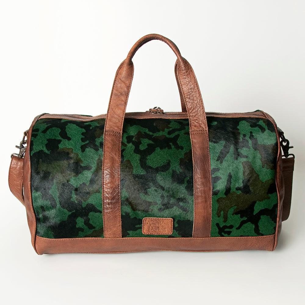 American Darling ADBGS174B Duffel Hair On Genuine Leather women bag western handbag purse
