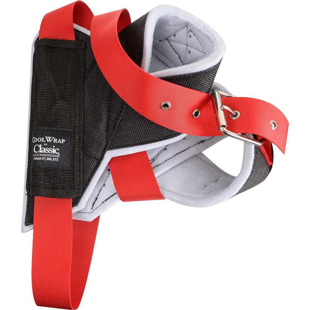 Classic Rope Company Clear Vision Cool Wrap Horn Horse Wraps Black Red