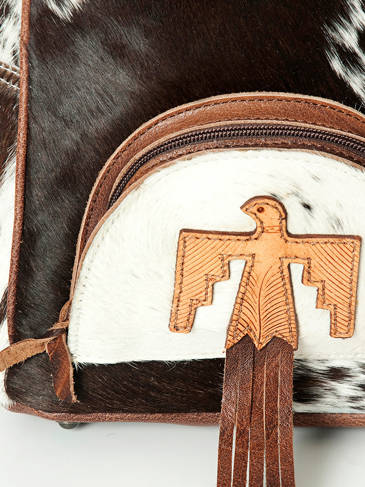 American Darling Hair On Genuine Leather Women Bag Western Handbag Purse