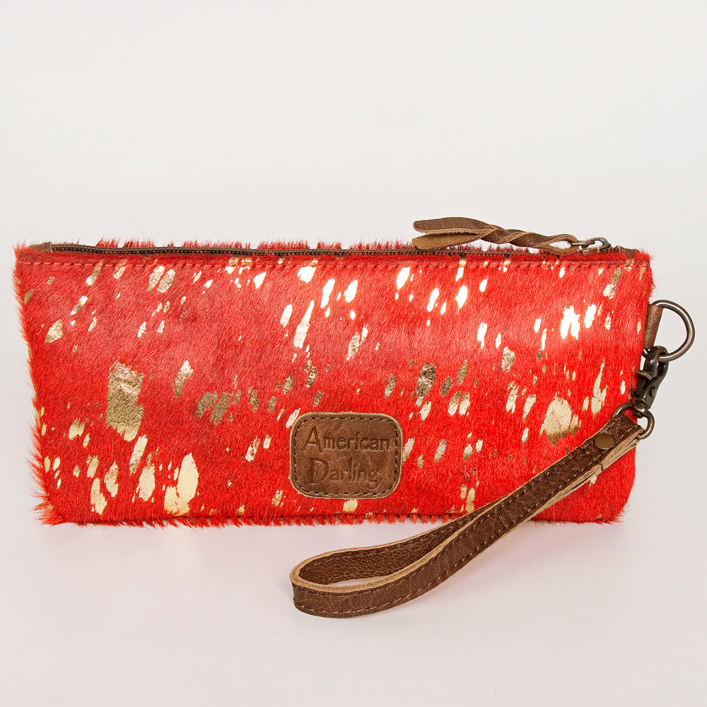 American Darling Wristlet Hair on Genuine Leather Western Women Bag | Handbag Purse | Women Wristlet | Wristlet Wristlet | Travel Wristlet | Leather Wristlet | Clutch Wristlet