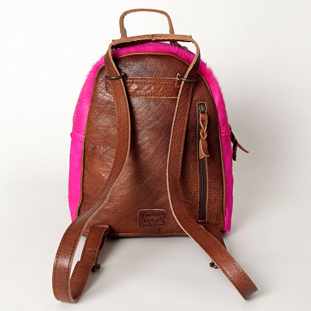 American Darling Hand Tooled Hair On Genuine Leather Women Bag Western Handbag Purse