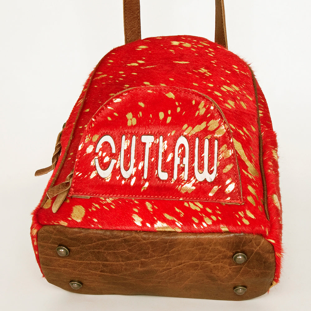 American Darling Hand Tooled Hair On Genuine Leather Women Bag Western Handbag Purse