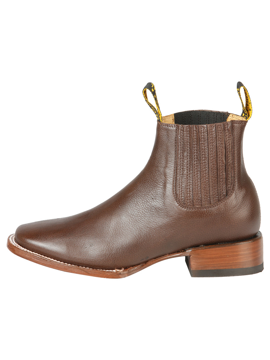 El General Square Toe Ankle Boot in Copper