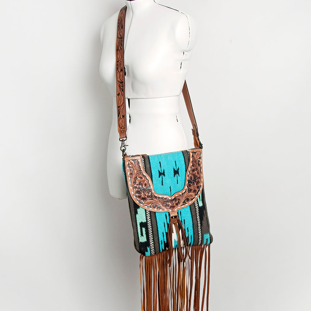 American Darling CROSS BODY I Hand Tooled Hair-on Genuine Leather women bag western handbag purse