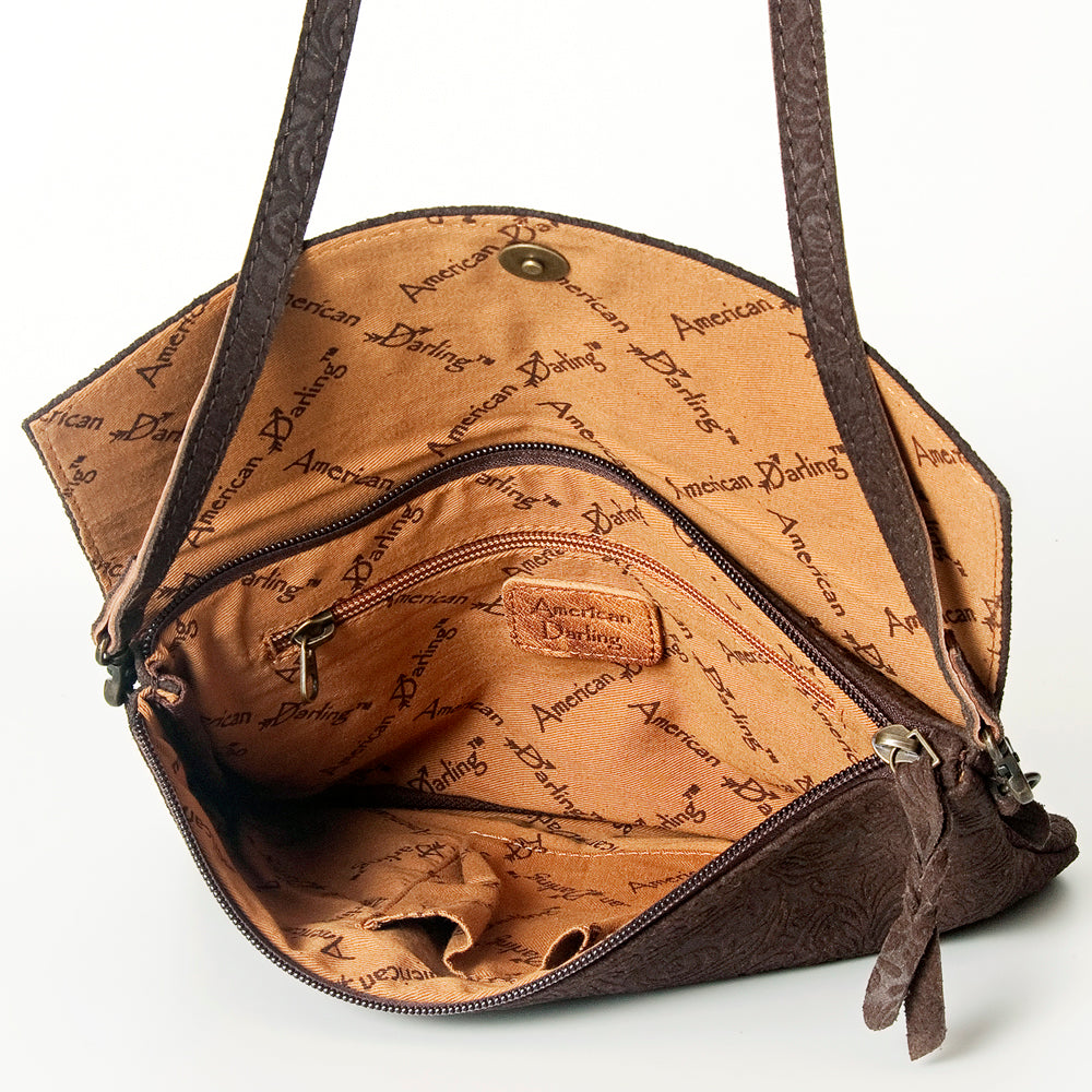 American Darling ADBGS178DM1A Envelope Embossed Genuine Leather women bag western handbag purse