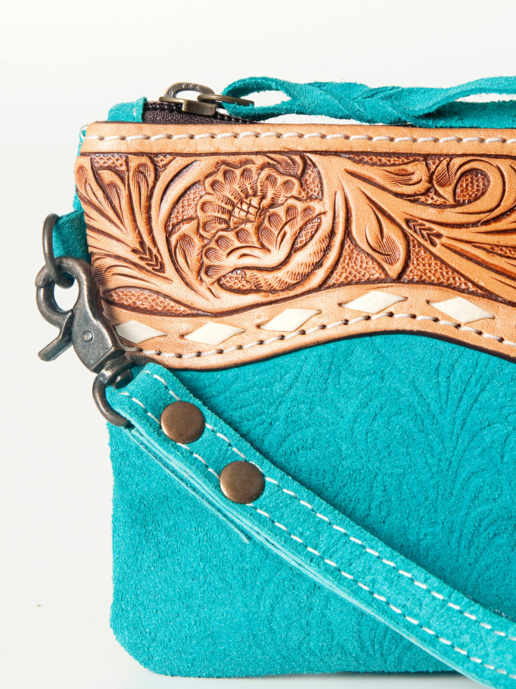 American Darling Wristlet Hand Tooled Embossed Genuine Leather Western Women Bag | Handbag Purse | Women Wristlet Purse | Wristlet Purse | Travel Wristlet Purse | Leather Wristlet Purse | Clutch Wristlet Purse