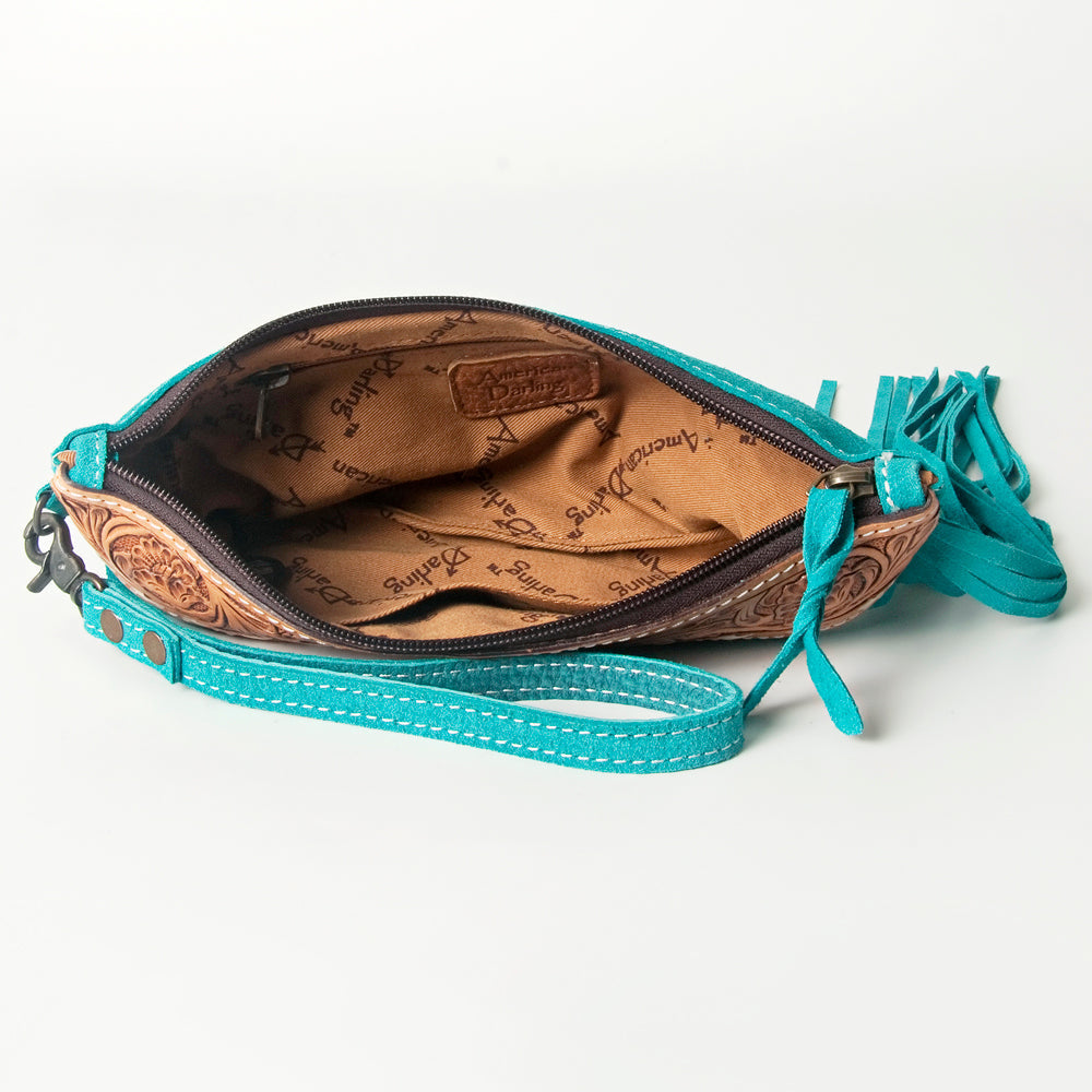 American Darling Wristlet Hand Tooled Embossed Genuine Leather Western Women Bag | Handbag Purse | Women Wristlet Purse | Wristlet Purse | Travel Wristlet Purse | Leather Wristlet Purse | Clutch Wristlet Purse