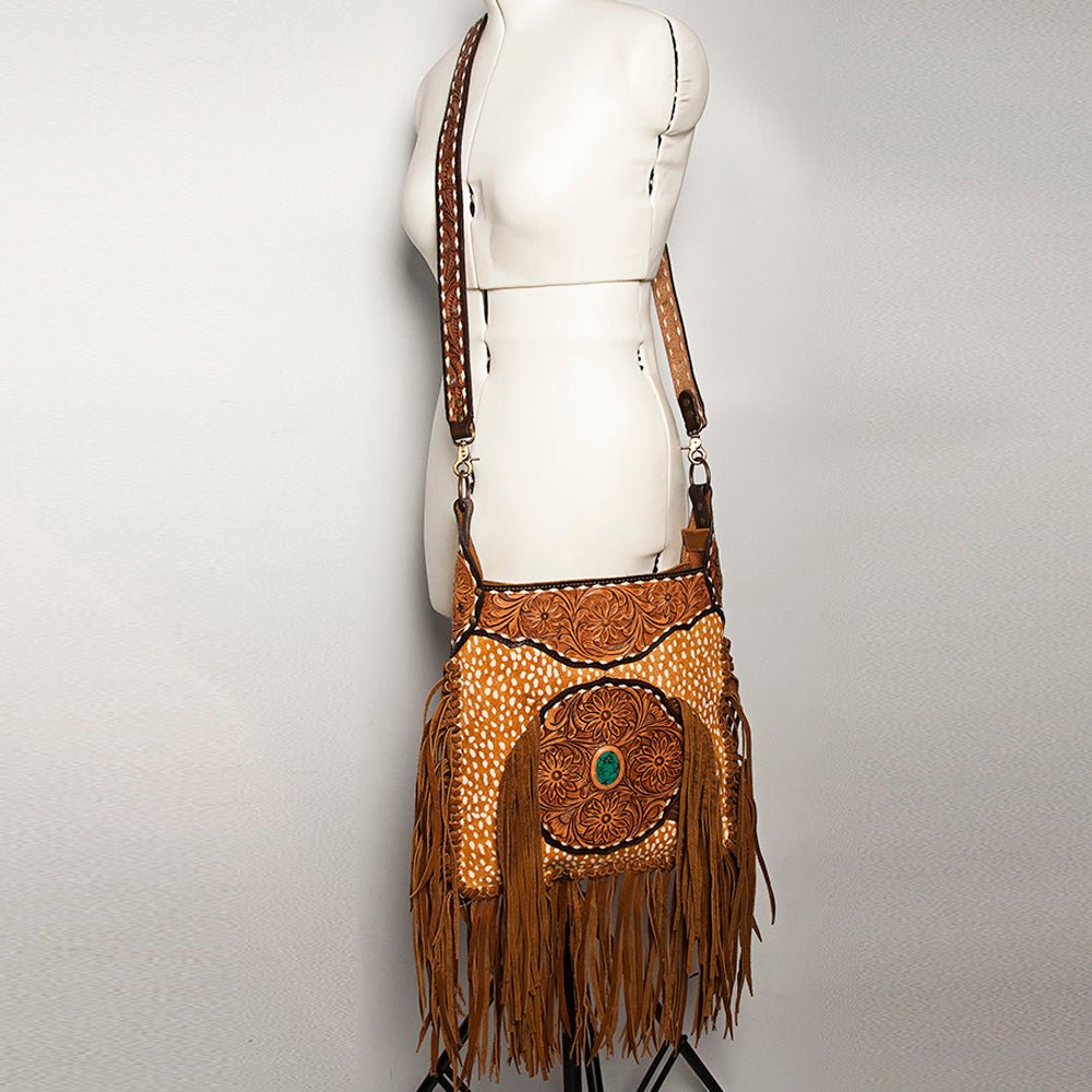 American Darling Cross Body Hand Tooled Genuine Leather women bag western handbag purse