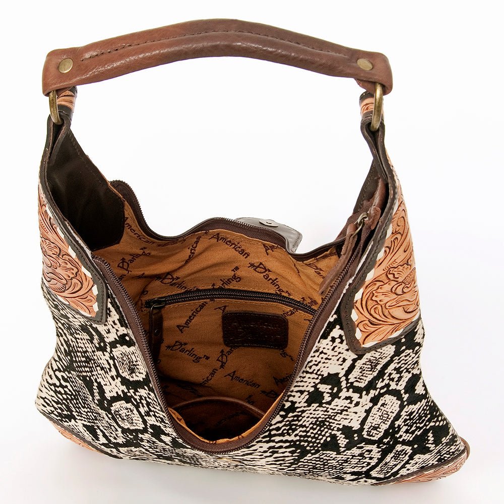 American Darling Hobo Hand Tooled Genuine Leather women bag western handbag purse