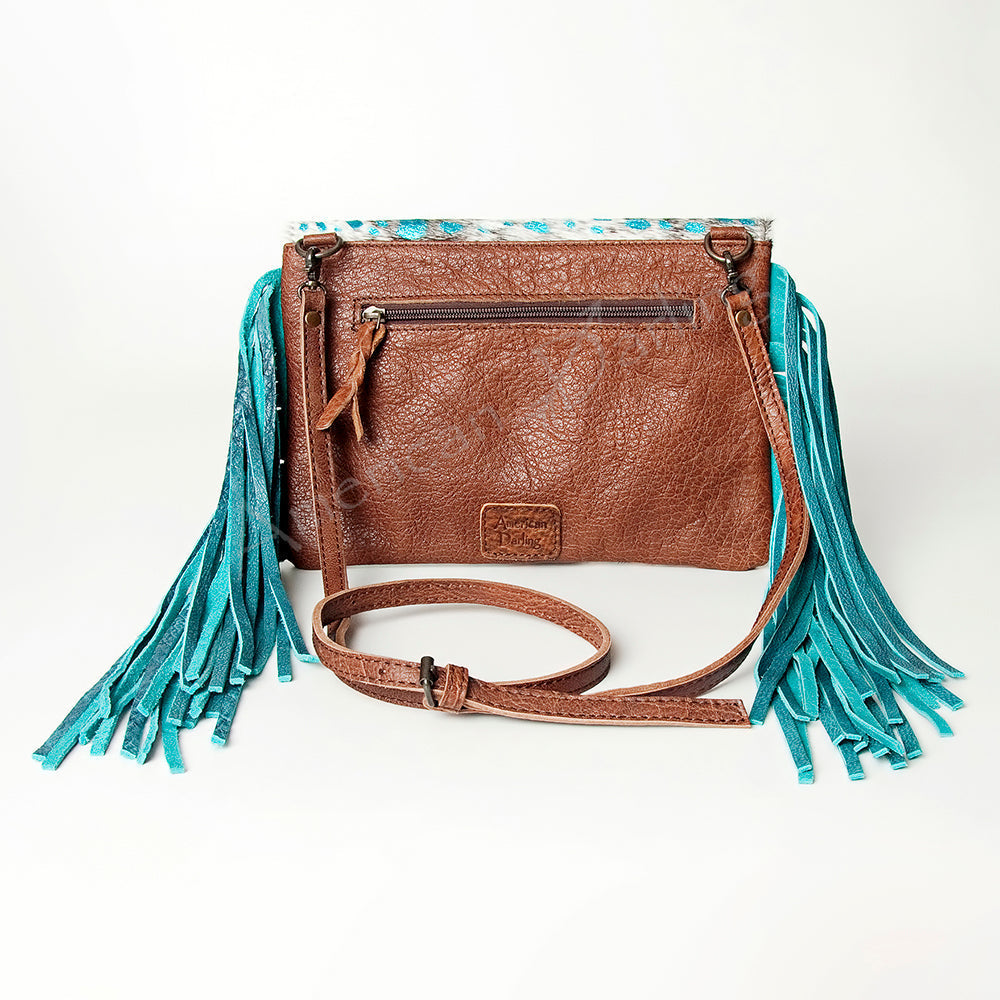 American Darling ADBG490A Envelope Hair On Genuine Leather women bag western handbag purse