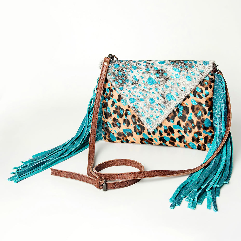 American Darling ADBG490A Envelope Hair On Genuine Leather women bag western handbag purse