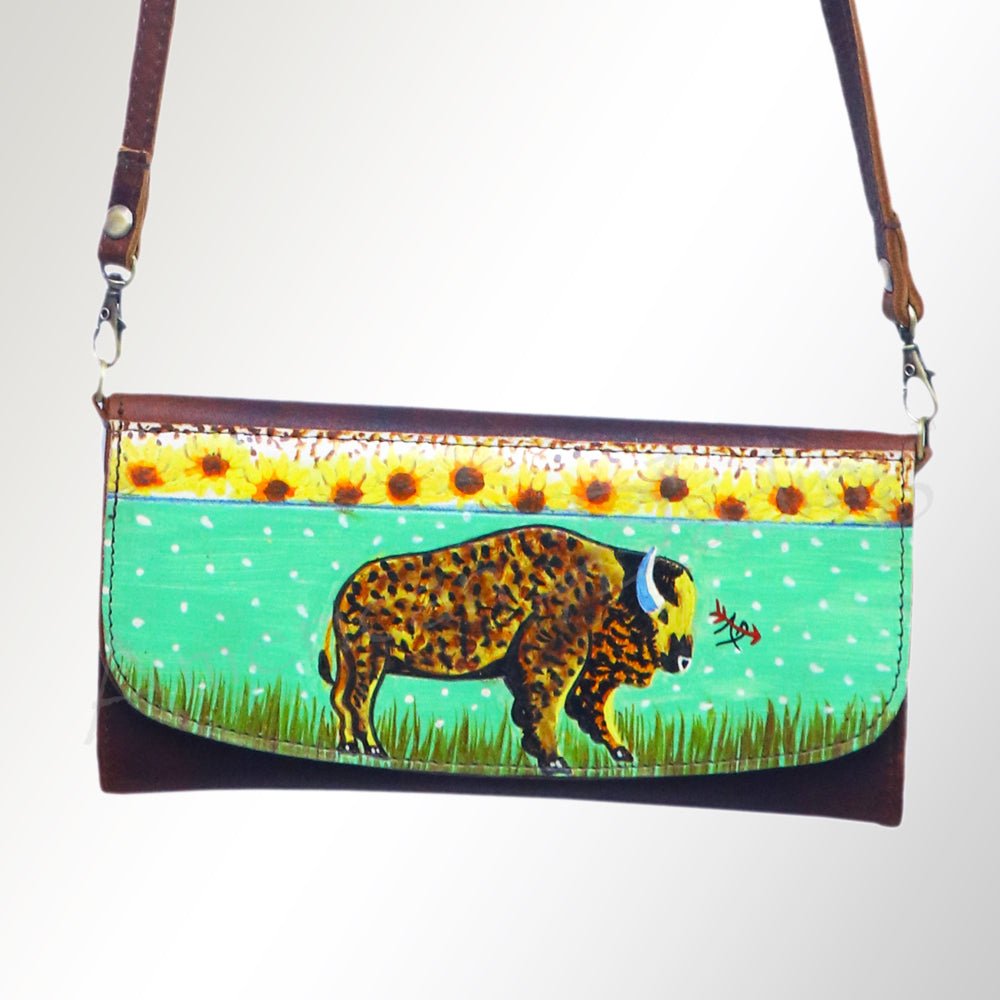 American Darling Wallet Genuine Leather Women Bag Western Handbag Purse