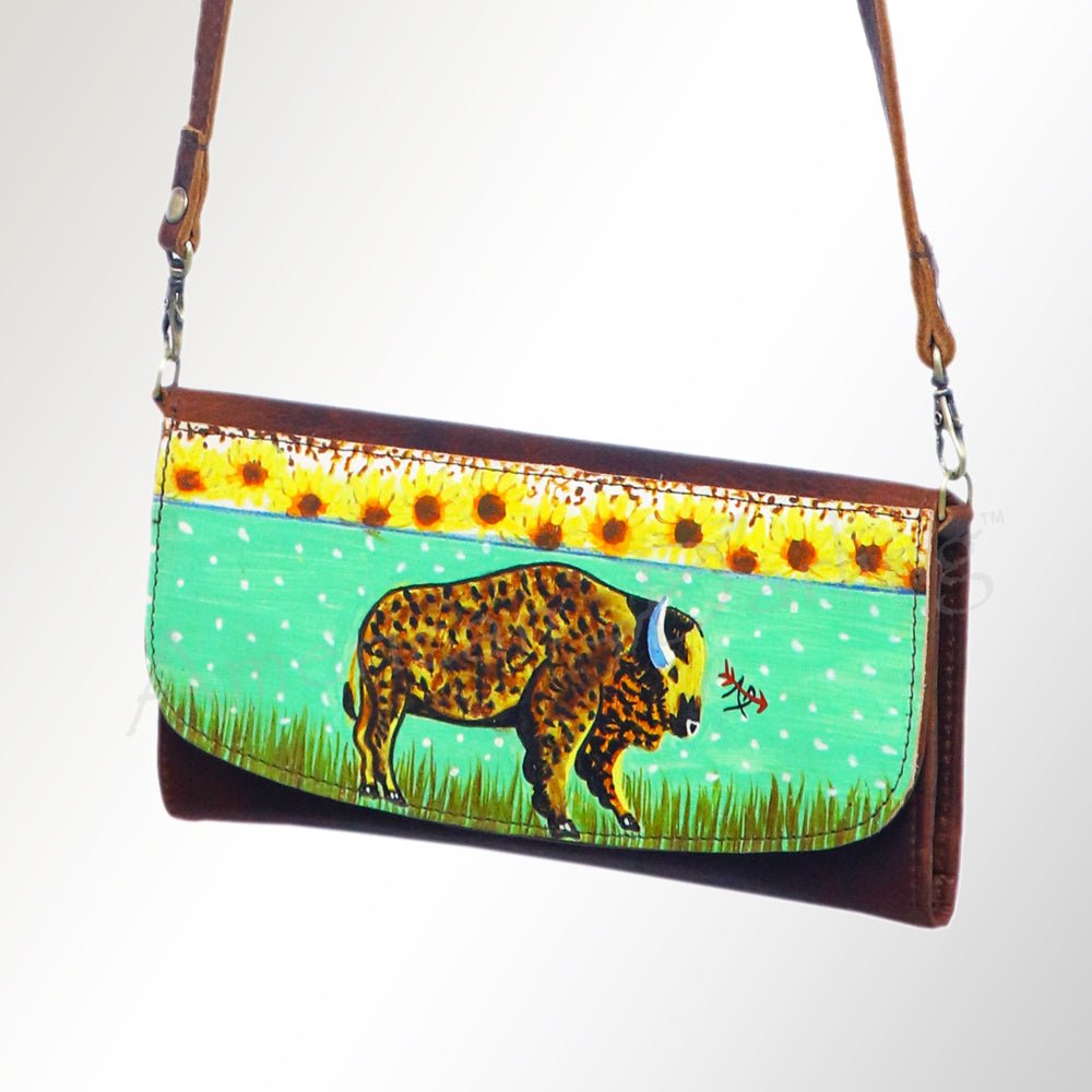 American Darling Wallet Genuine Leather Women Bag Western Handbag Purse