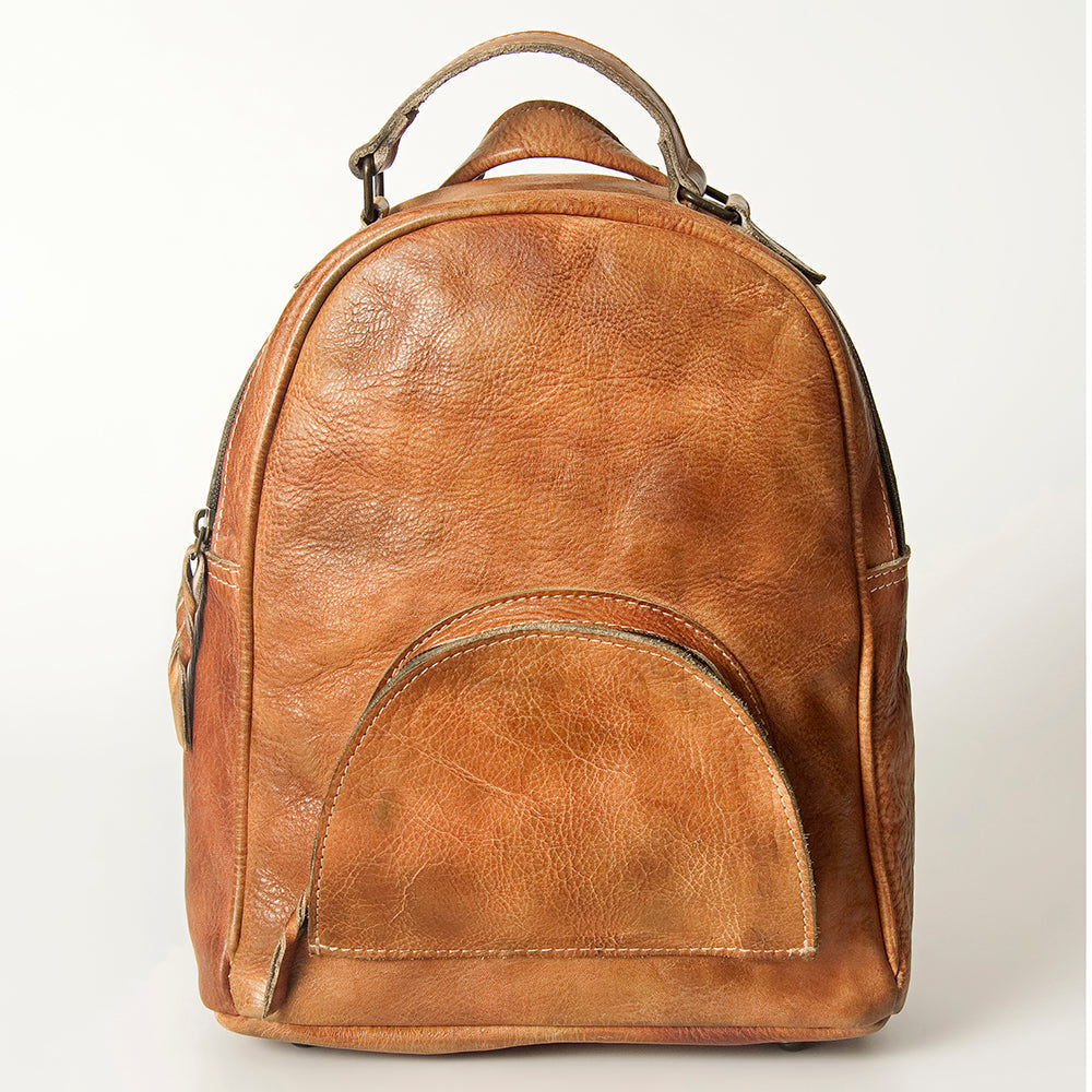 Never Mind Nmbg119A Backpack Vintage Handmade Genuine Cowhide Leather Women Bag Western Handbag Purse