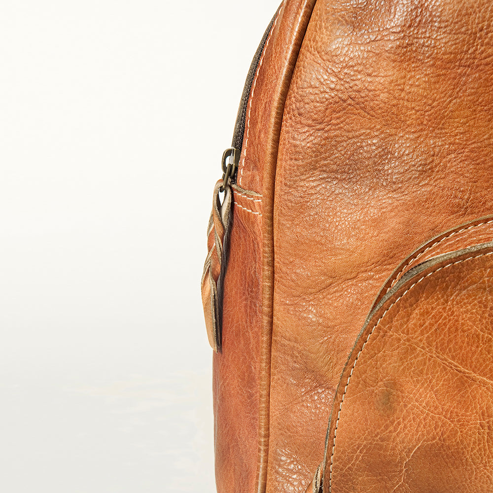 Never Mind Nmbg119A Backpack Vintage Handmade Genuine Cowhide Leather Women Bag Western Handbag Purse