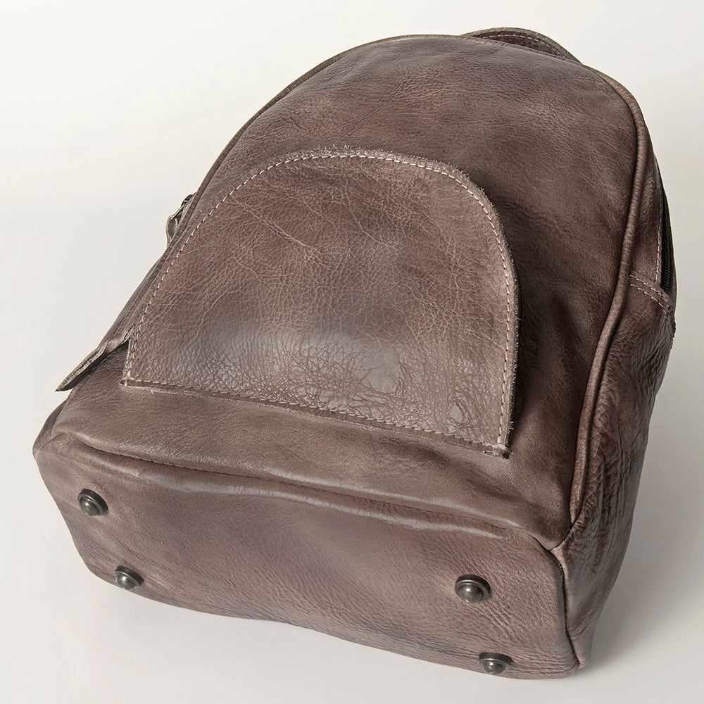 Never Mind Nmbg119H Backpack Vintage Handmade Genuine Cowhide Leather Women Bag Western Handbag Purse