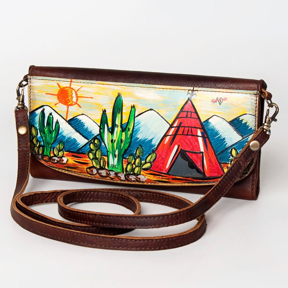American Darling Wallet Genuine Leather Women Bag Western Handbag Purse