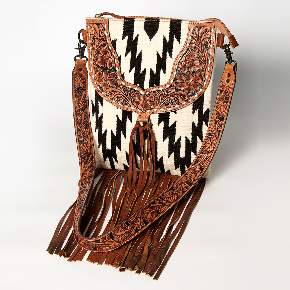 American Darling CROSS BODY I Hand Tooled Hair-on Genuine Leather women bag western handbag purse