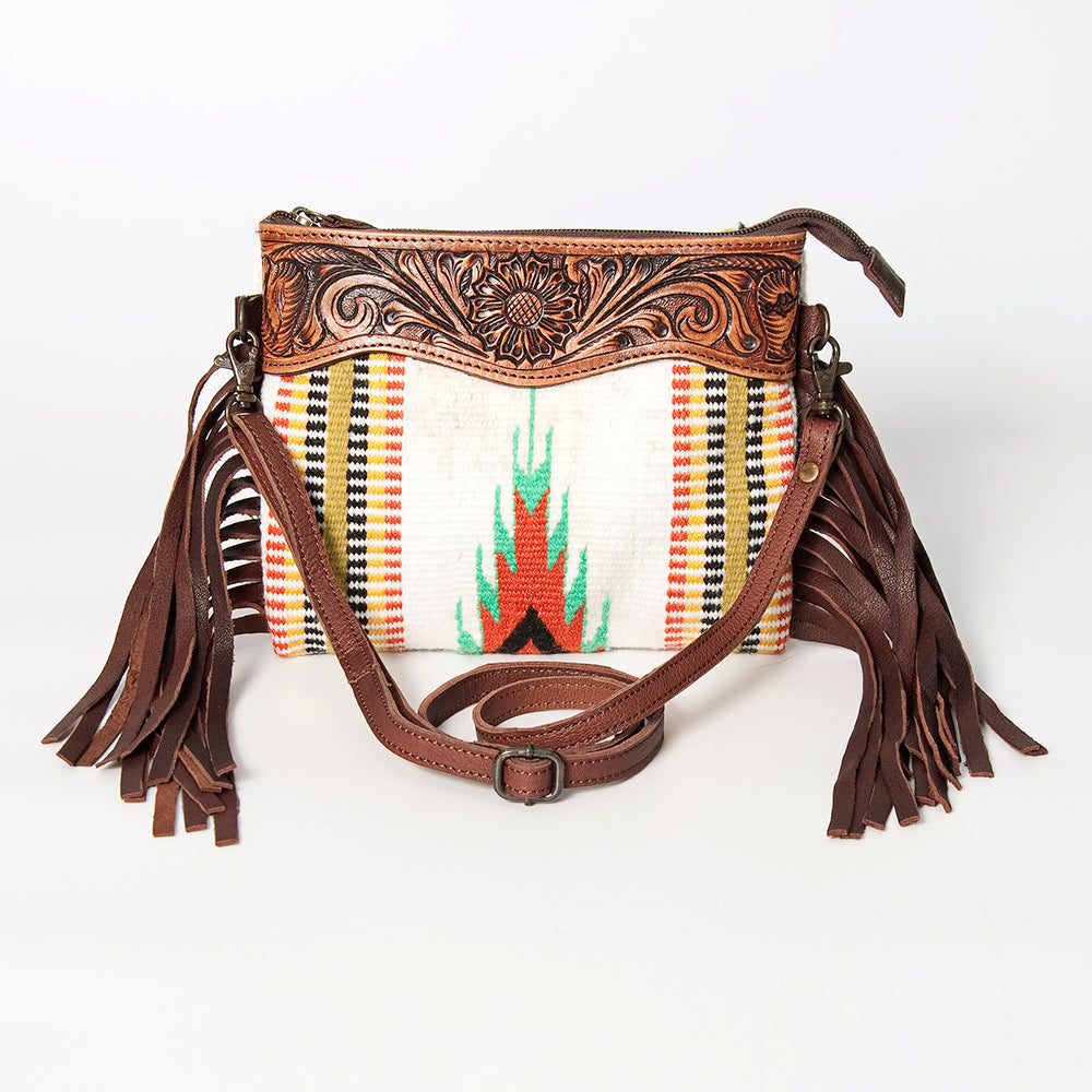 American Darling Cross Body Hand Tooled Saddle Blanket Genuine Leather Women Bag Western Handbag Purse