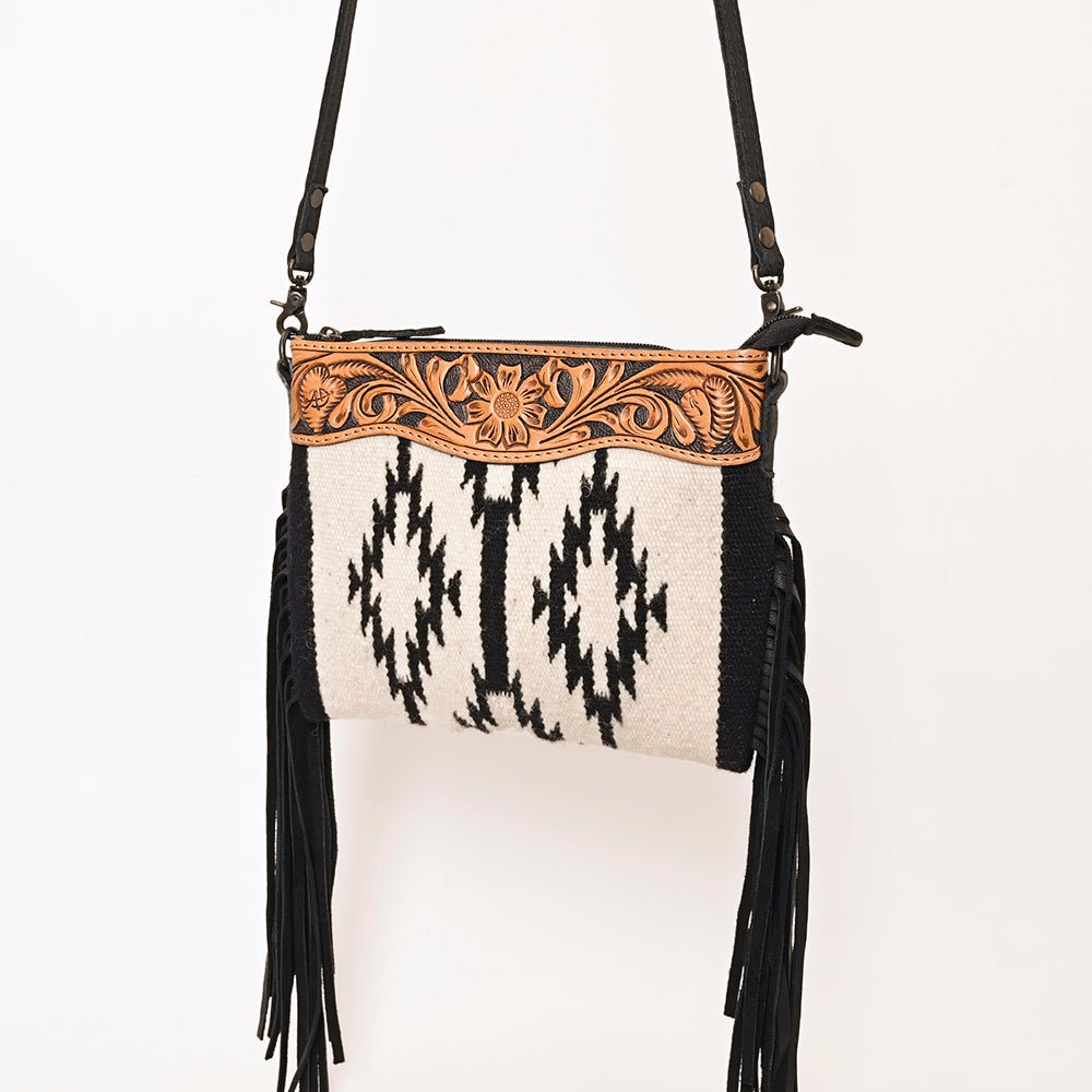 American Darling Cross Body Hand Tooled Saddle Blanket Genuine Leather Women Bag Western Handbag Purse