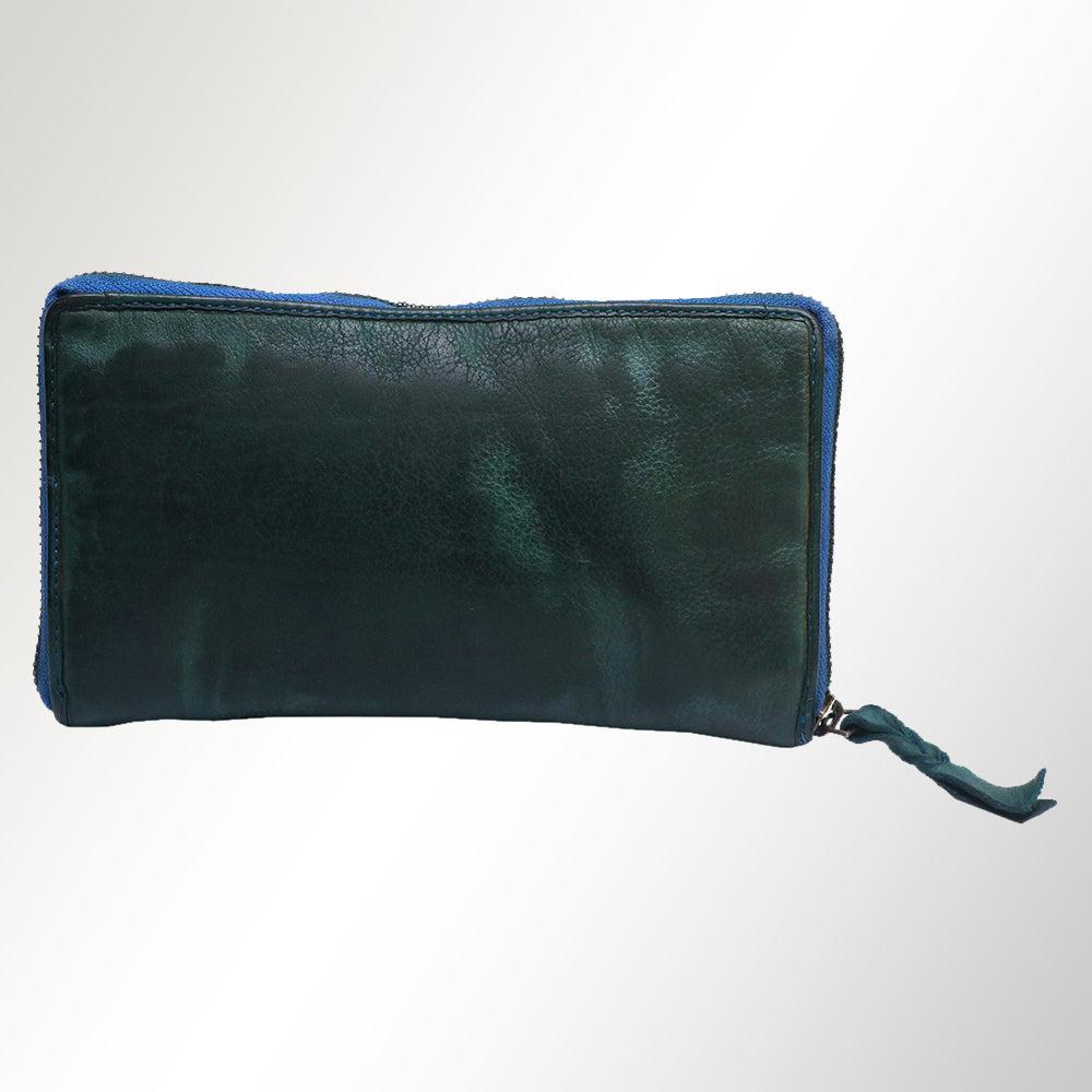 Never Mind Nmbgm106C Wallet Vintage Handmade Genuine Cowhide Leather Women Bag Western Handbag Purse