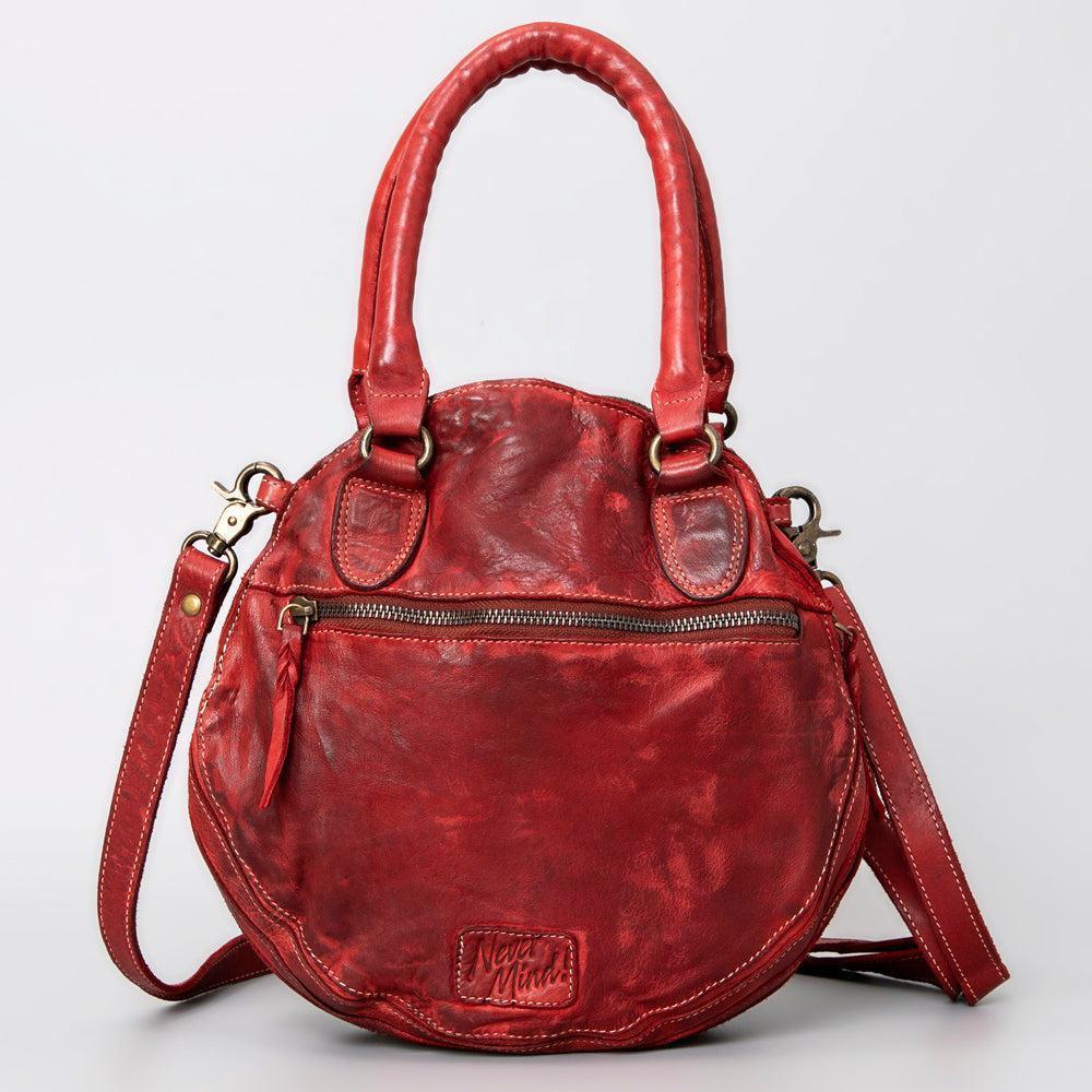 Never Mind Nmbgm112B Tote Vintage Handmade Genuine Cowhide Leather Women Bag Western Handbag Purse
