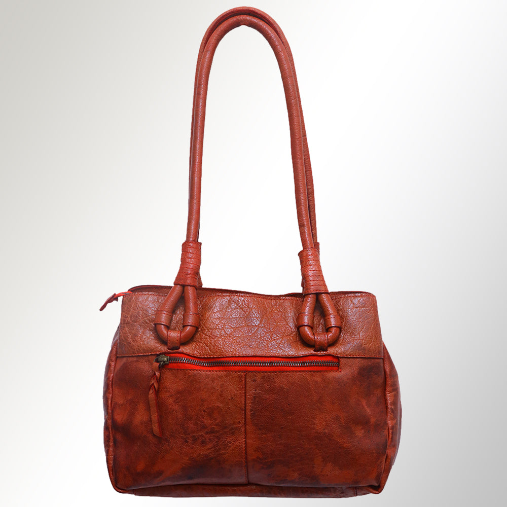 Never Mind Nmbgm102D Tote Vintage Handmade Genuine Cowhide Leather Women Bag Western Handbag Purse