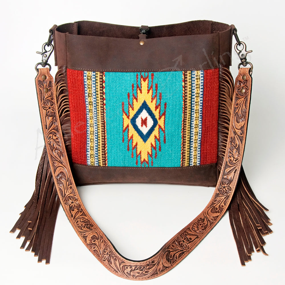 American Darling Large Crossbody Saddle Blanket Genuine Leather Western Women Bag Handbag Purse | Western Crossbody Bag | Travel Crossbody Bags | College Crossbody Bag | Casual Crossbody Bag