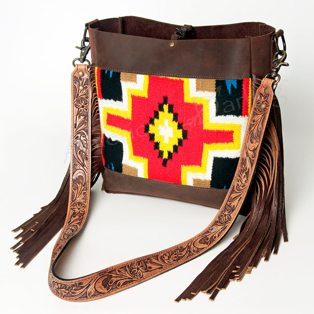 American Darling Large Crossbody Saddle Blanket Genuine Leather Western Women Bag Handbag Purse | Western Crossbody Bag | Travel Crossbody Bags | College Crossbody Bag | Casual Crossbody Bag