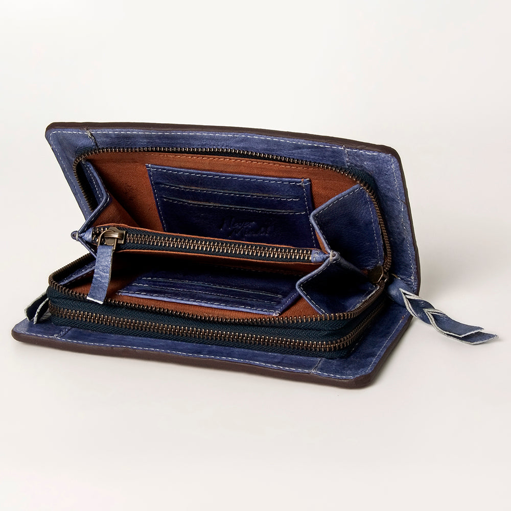 American Darling ADBGZ626 Wallet Hand Tooled Genuine Leather Women Bag Western Handbag Purse