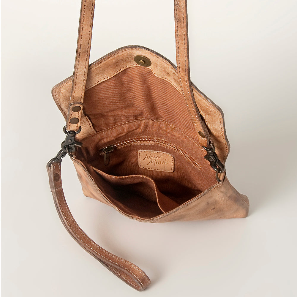 Never Mind Nmbg113B Cross Body I Vintage Handmade Genuine Cowhide Leather Women Bag Western Handbag Purse
