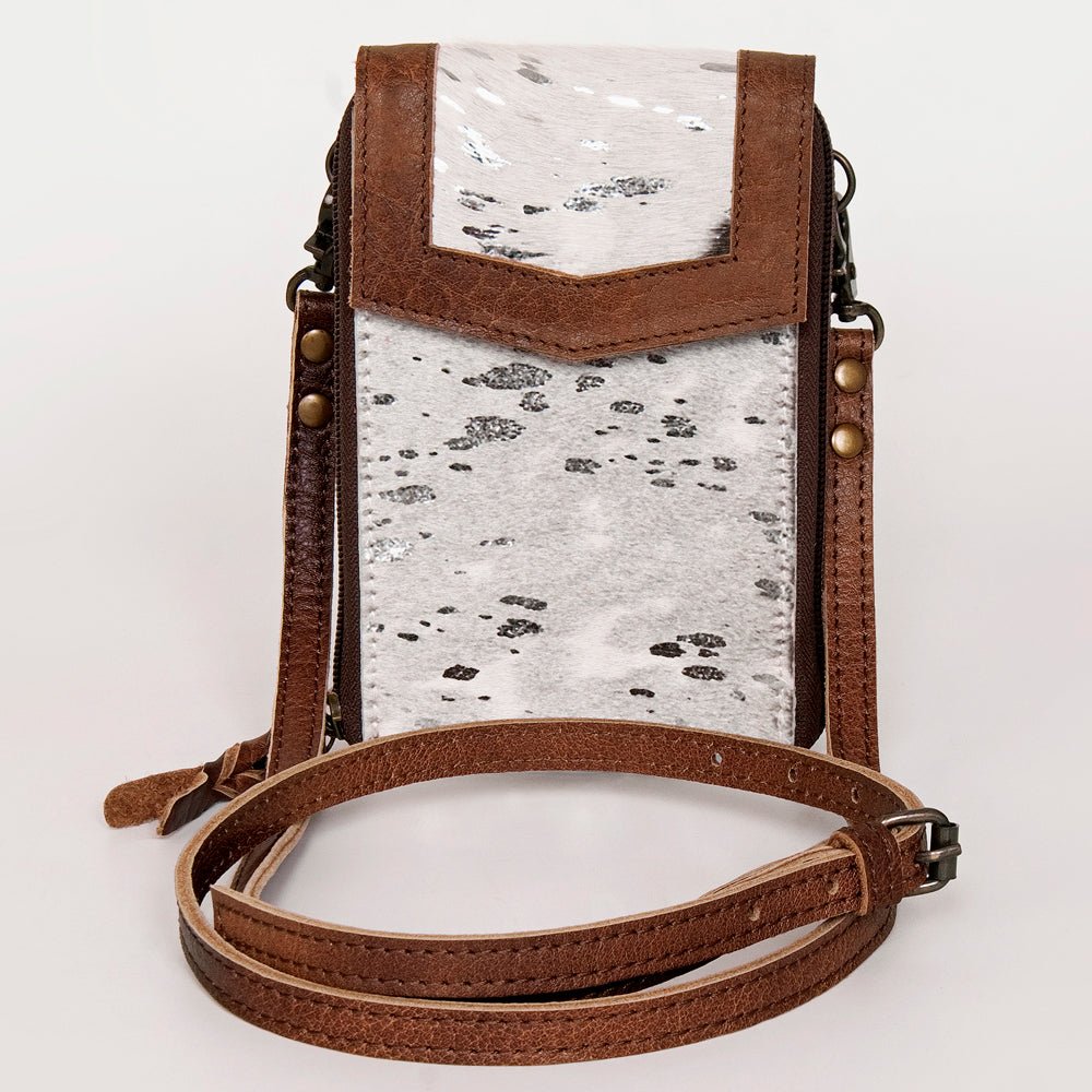 American Darling Cell Phone Holder Hair On Genuine Leather women bag western handbag purse