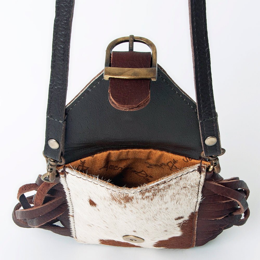 American Darling Cell Phone Holder Hair On Genuine Leather women bag western handbag purse