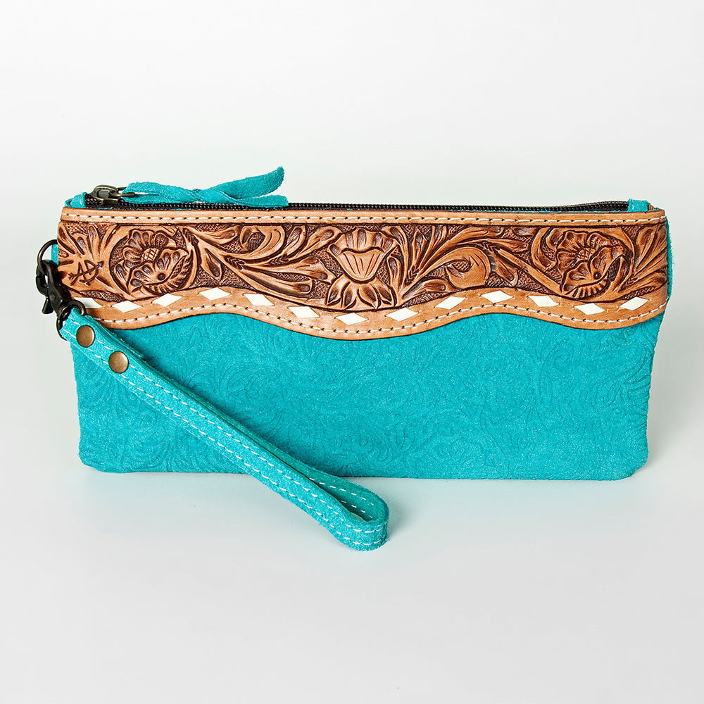 American Darling Wristlet Hand Tooled Embossed Genuine Leather Western Women Bag | Handbag Purse | Women Wristlet Purse | Wristlet Purse | Travel Wristlet Purse | Leather Wristlet Purse | Clutch Wristlet Purse
