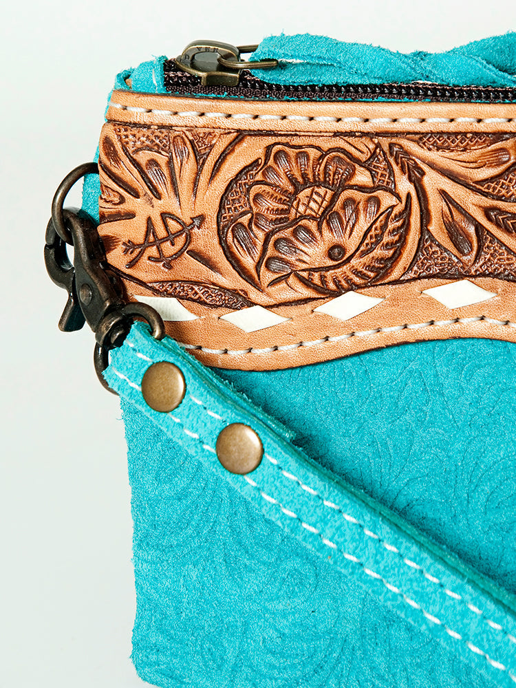 American Darling Wristlet Hand Tooled Embossed Genuine Leather Western Women Bag | Handbag Purse | Women Wristlet Purse | Wristlet Purse | Travel Wristlet Purse | Leather Wristlet Purse | Clutch Wristlet Purse