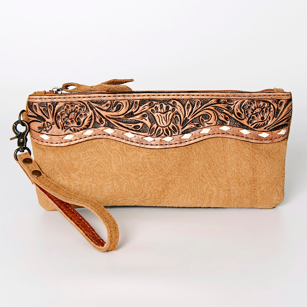 American Darling Wristlet Hand Tooled Embossed Genuine Leather Western Women Bag | Handbag Purse | Women Wristlet Purse | Wristlet Purse | Travel Wristlet Purse | Leather Wristlet Purse | Clutch Wristlet Purse